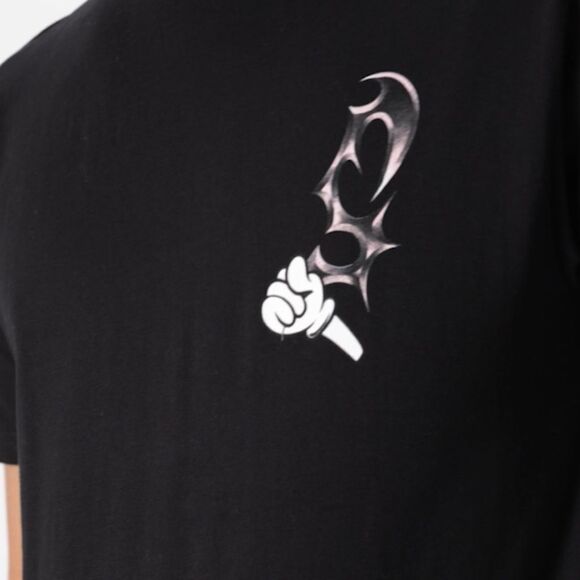 NWOT STANCE Black Short Sleeve Graphic Blades Crew Neck Tee Shirt- Size M - Picture 3 of 8